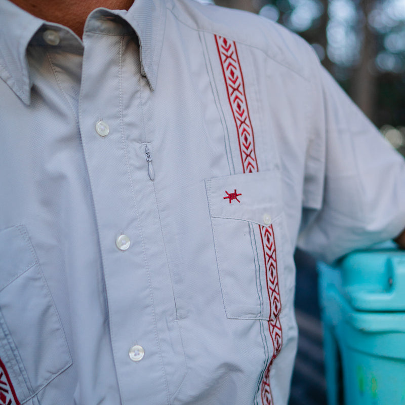 Guayabera Libre - Maroon