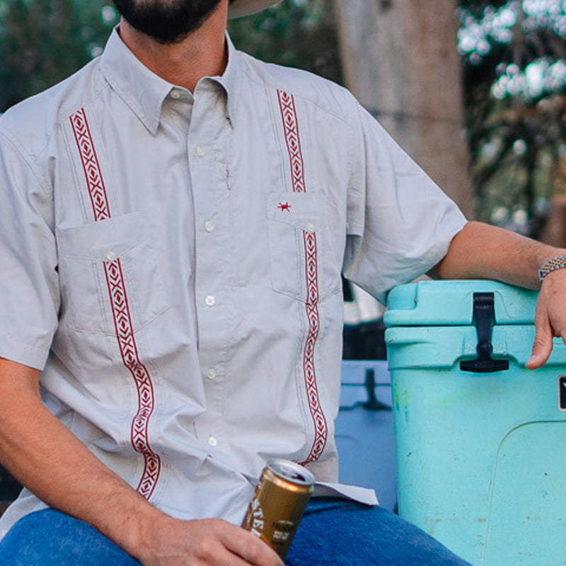 Guayabera Libre - Maroon