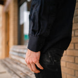 Long-Sleeve Guayabera - Diablo Plata