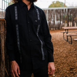 Long-Sleeve Guayabera - Diablo Plata