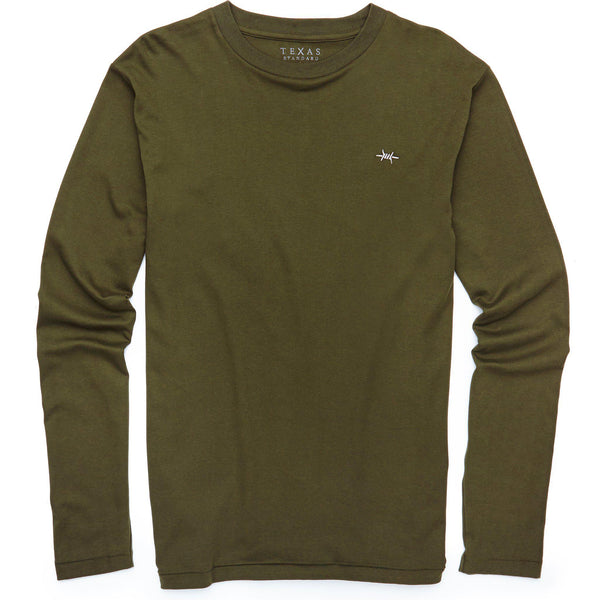 Standard Long-Sleeve Tee - Hunter Green - Texas Standard