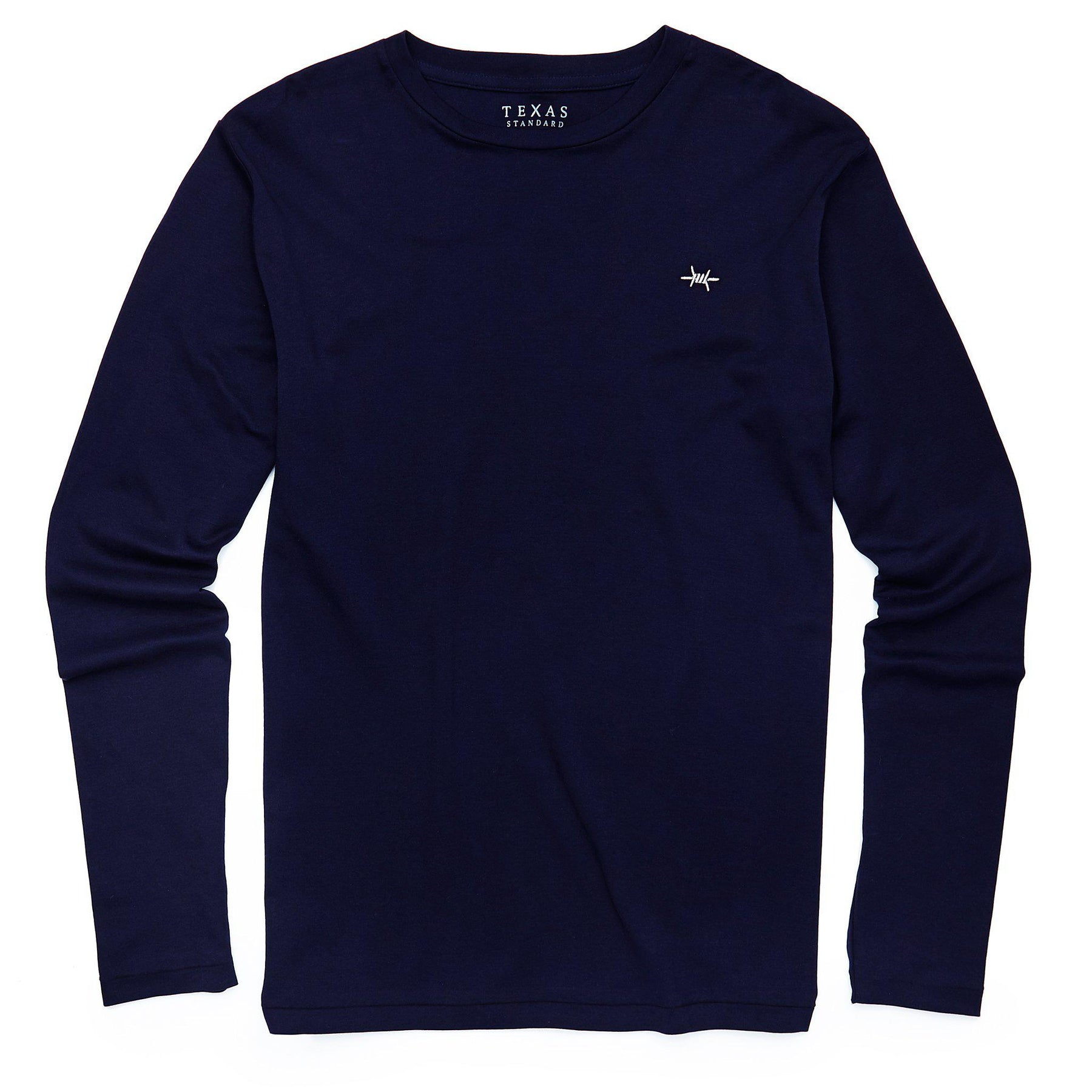 トップス 8 long sleeve t-shits navy Ten Thousand Men's Versatile Long Sleeve Shirt | TYLER'S