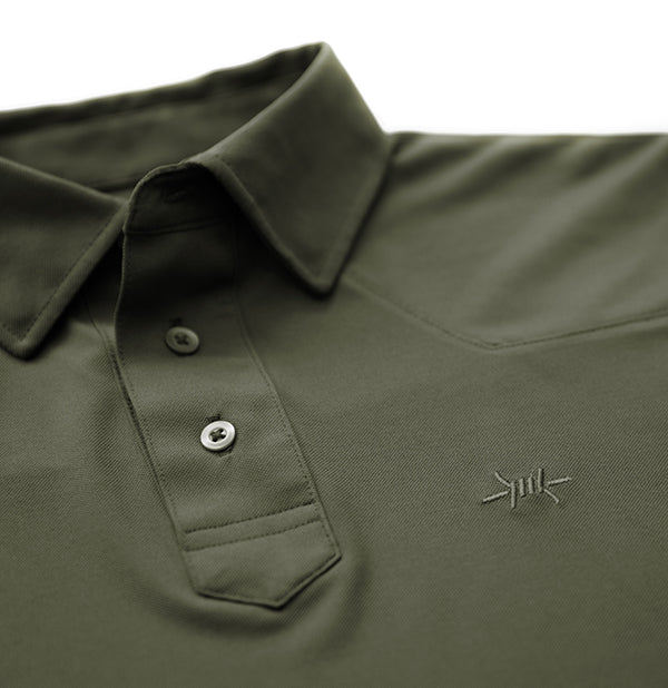 Modern Western Polo - Agave Green