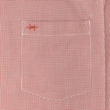 Gameday Sport Shirt - Burnt Orange Microcheck