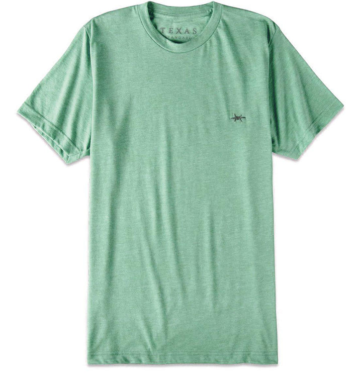 Performance Hybrid Tee - Heather Green - Texas Standard