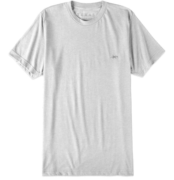 Performance Hybrid Tee - Heather White - Texas Standard