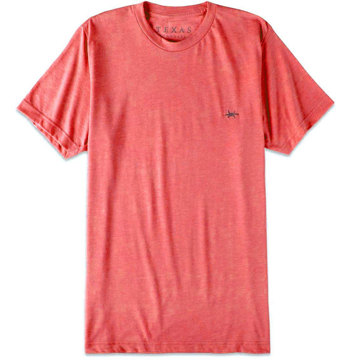 Performance Hybrid Tee - Heather Red - Texas Standard