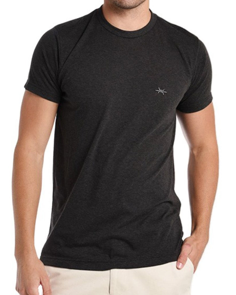 Performance Hybrid Tee - Heather Graphite - Texas Standard