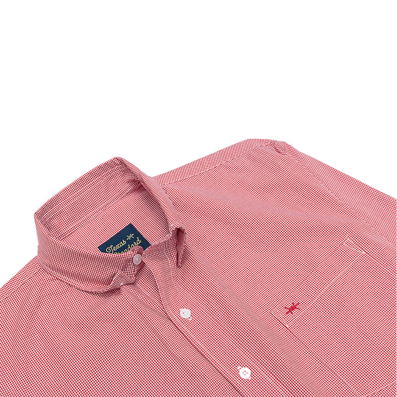 Gameday Sport Shirt - Red Microcheck