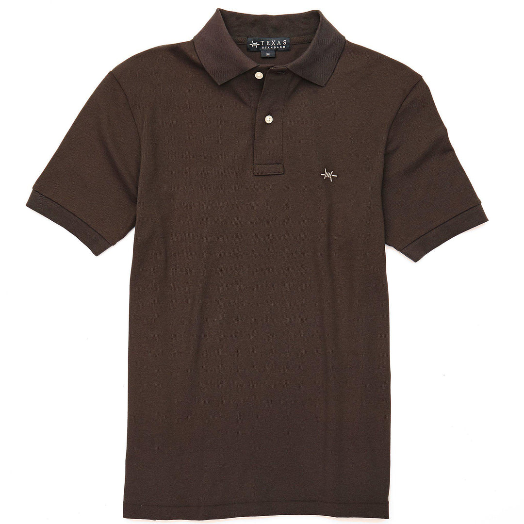 Standard Polo - Pecan Brown - Texas Standard