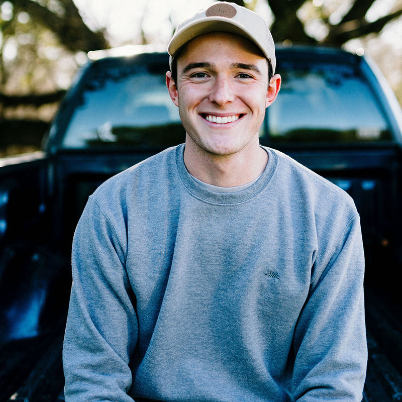 Throwback Sweatshirt - Mockingbird Gray - Texas Standard
