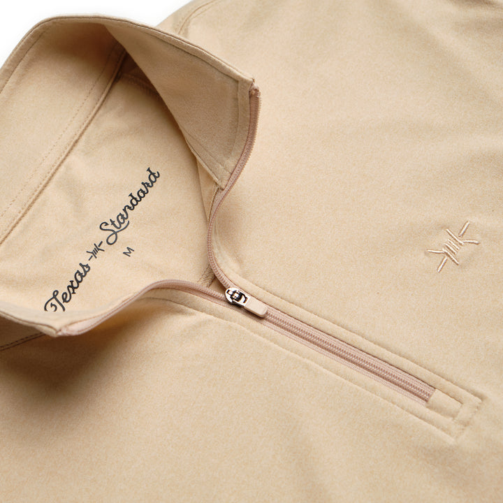 Performance Hybrid Quarter Zip - Sandstone