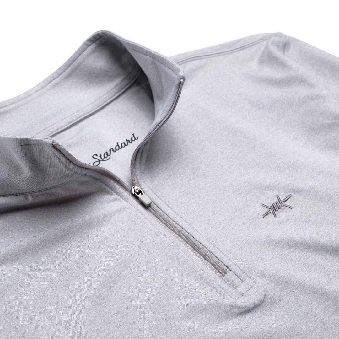 Performance Hybrid Quarter Zip - Mockingbird Gray