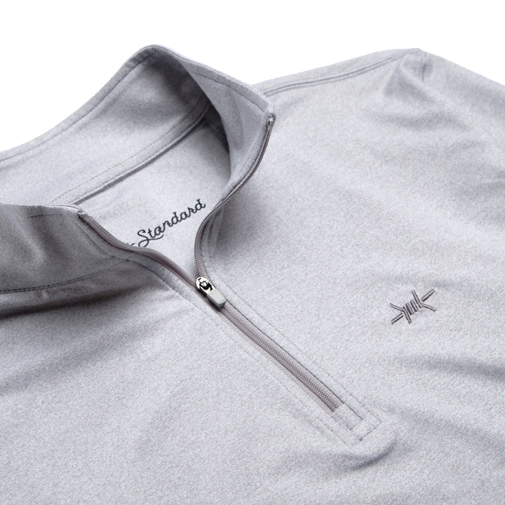 Performance Hybrid Quarter Zip - Mockingbird Gray